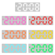 8017 LED Screen Voice Control Digital Alarm Clock Desktop Multifunctional Temperature Clock(Green)