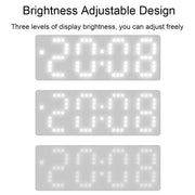 8017 LED Screen Voice Control Digital Alarm Clock Desktop Multifunctional Temperature Clock(Green)