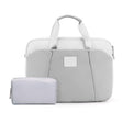 13.3-14 inch Computer Handheld Messenger Bag For Apple MacBook / Huawei / Xiaomi / Basne(Ladder hand gray+gray PU power package) - 13.3 inch by PMC TechLife | Online Shopping South Africa | PMC TechLife | Buy Now Pay Later Mobicred