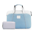 13.3-14 inch Computer Handheld Messenger Bag For Apple MacBook / Huawei / Xiaomi / Basne(Ladder tape light blue+gray PU power package) - 13.3 inch by PMC TechLife | Online Shopping South Africa | PMC TechLife | Buy Now Pay Later Mobicred
