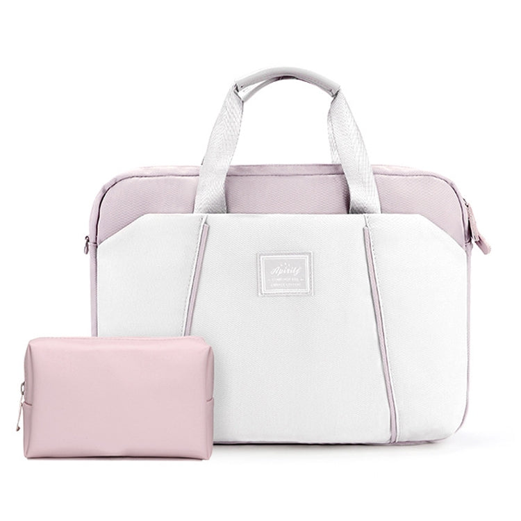 13.3-14 inch Computer Handheld Messenger Bag For Apple MacBook / Huawei / Xiaomi / Basne(Ladder Hand Lands Purple+Pink PU Power Package) - 13.3 inch by PMC TechLife | Online Shopping South Africa | PMC TechLife | Buy Now Pay Later Mobicred