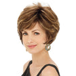 WIG-330 Ladies Fluffy Short Curved Head Set Chemical Fiber Wig(Brown+Gold Yellow) - free shipping - PMC TechLife - Order now!