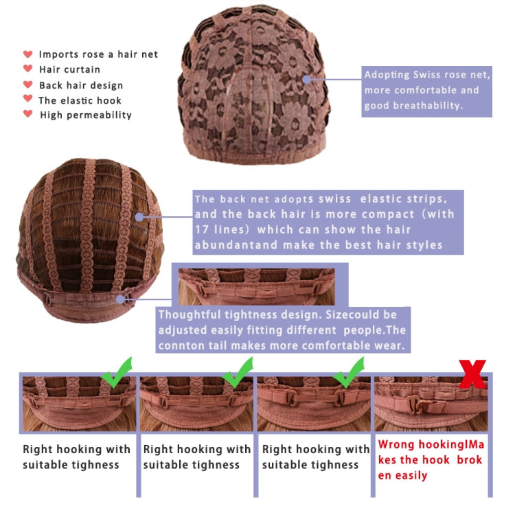 WIG-155 Ladies Short Curly Wig High Temperature Silk Chemical Fiber Headgear(Brown) - free shipping - PMC TechLife - Order now!