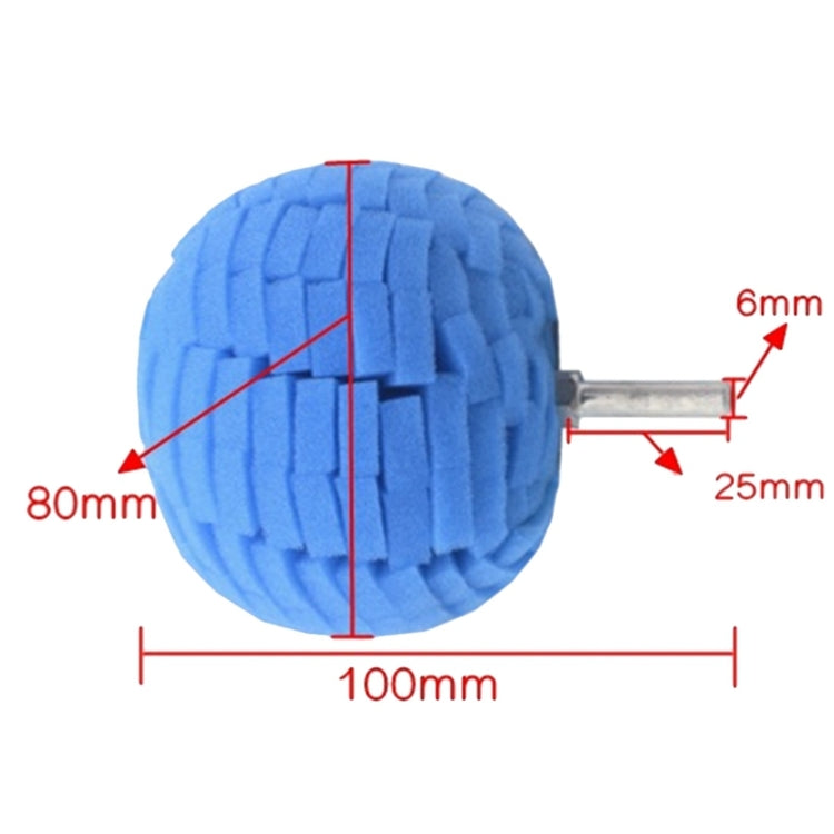 2pcs Car Wheel Rim Small Area Sponge Polishing Ball(Random Color Delivery) - Polishing Machine & Accessories by PMC TechLife | Online Shopping South Africa | PMC TechLife