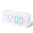 RGB Color Changing LED Digital Alarm Clock with FM Radio Built-in 8 Natural Music(White) - Alarm Clocks by PMc TechLife | Online Shopping South Africa | PMc TechLife | Buy Now Pay Later Mobicred