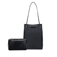 For Apple Macbook Shoulder / Handheld / Messenger Computer Bag, Size: Medium(Black+Black PU Power Bag) - 13.3 inch by PMC TechLife | Online Shopping South Africa | PMC TechLife | Buy Now Pay Later Mobicred