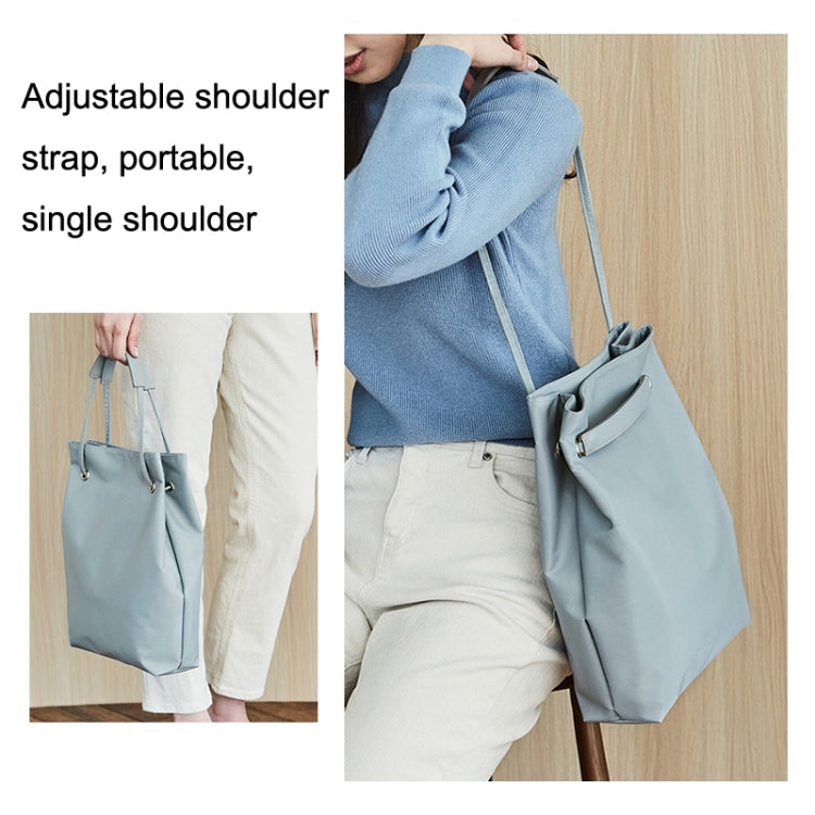 For Apple Macbook Shoulder / Handheld / Messenger Computer Bag, Size: Medium(Lake Blue+Gray Mouse Pad)