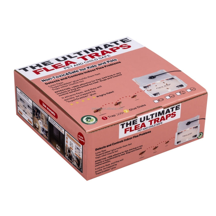 1pcs SK121 Square Fly Trap Flea Trap Pet Household Flea Light Catcher(US Plug) - Traps by PMC TechLife | Online Shopping South Africa | PMC TechLife | Buy Now Pay Later Mobicred