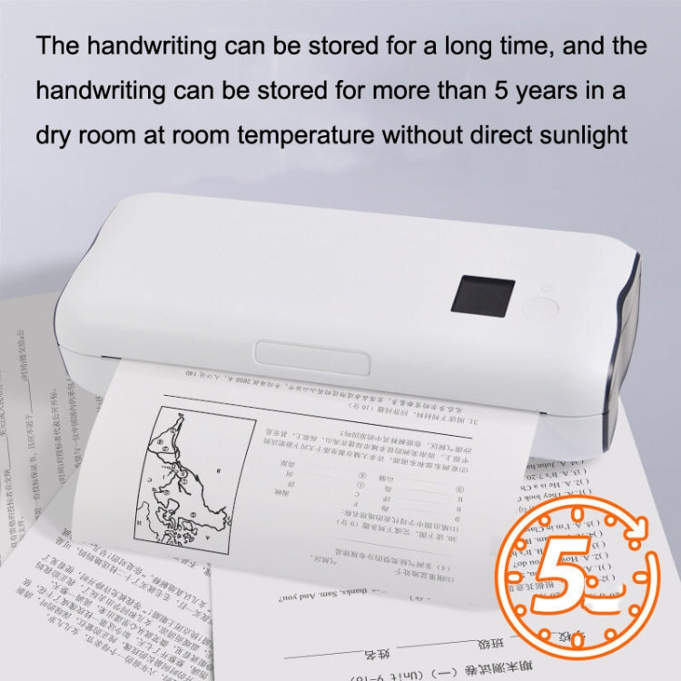 Home Small Phone Office Wireless Wrong Question Paper Student Portable Thermal Printer, Style: Remote Edition+100pcs A4 Paper