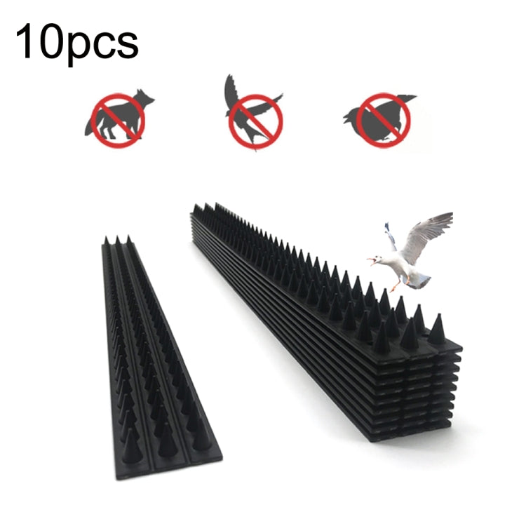 10pcs SK419 Power Equipment Line Anti-bird Thorn Roof Eaves Drive Bird Fence Anti-theft Electric Bird Thorn(Black) - Outdoor Insect Repellent by PMC TechLife | Online Shopping South Africa | PMC TechLife | Buy Now Pay Later Mobicred