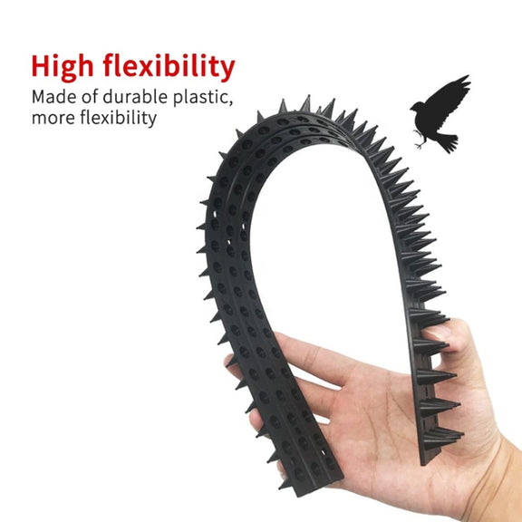 10pcs SK419 Power Equipment Line Anti-bird Thorn Roof Eaves Drive Bird Fence Anti-theft Electric Bird Thorn(Black)