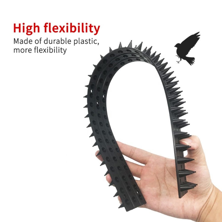 10pcs SK419 Power Equipment Line Anti-bird Thorn Roof Eaves Drive Bird Fence Anti-theft Electric Bird Thorn(Black)