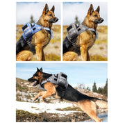 Dog Explosion-proof Chest Strap With Detachable Combination Backpack, Size: M(Grey)