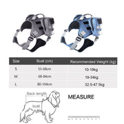 Dog Explosion-proof Chest Strap With Detachable Combination Backpack, Size: M(Grey)