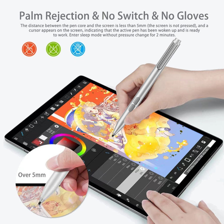 F94S For Microsoft Surface Series Stylus Pen 1024 Pressure Level Electronic Pen(Silver) - Pencil Accessories by PMC Jewellery | Online Shopping South Africa | PMC Jewellery | Buy Now Pay Later Mobicred