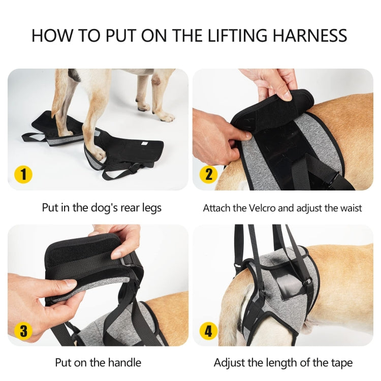Dog Hind Leg Auxiliary Strap Decompression Auxiliary Travel Belt For Elderly and Injured Dog, Size: L - Protector Walking Aids by PMC TechLife | Online Shopping South Africa | PMC TechLife