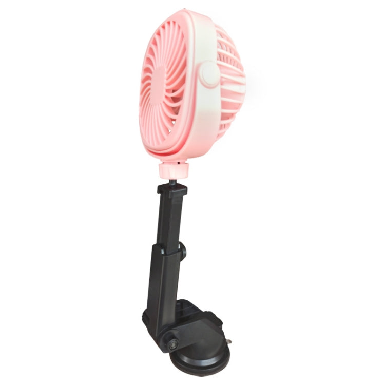 Car Suction Cup Fan Desktop Dormitory Office Kitchen Fan(Pink) - Heating & Fans by PMC TechLife | Online Shopping South Africa | PMC TechLife | Buy Now Pay Later Mobicred