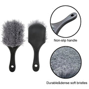 Multi-functional Wheel Washing Brush Carpet Cleaning Soft Brush, Color: Red Gray