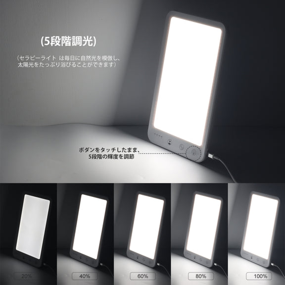 JSK-30 LED Timing Intelligent Dimming SAD Therapy Lamp, Specification: With Power Line+EU Plug