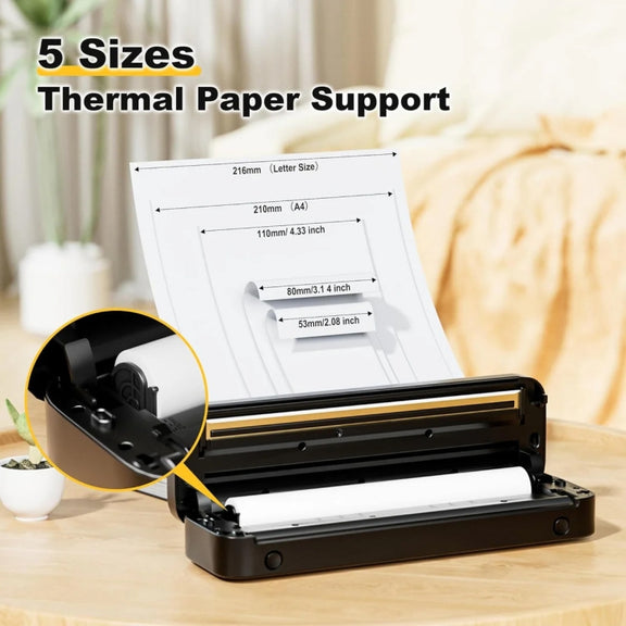 Phomemo M832 300dpi Wireless Thermal Portable Printer, Size: A4 Version(White)