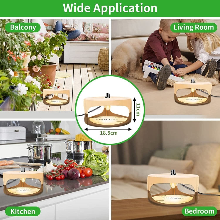 2pcs SK111 Pet Household Flea Lamp Flea Sticky Trapper Flea Capture Device(EU Plug)