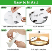 2pcs SK111 Pet Household Flea Lamp Flea Sticky Trapper Flea Capture Device(EU Plug)