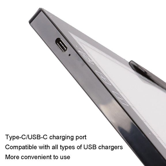 A4-D28B Rechargeable Copy Desk Drawing Board, Specification: With Charging Line+EU Plug Adapter