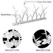 SK477 6pcs Plastic Anti-bird Thorn Anti-theft Anti-cat Thorn Electric Tree Branch Bird Repellent Thorn
