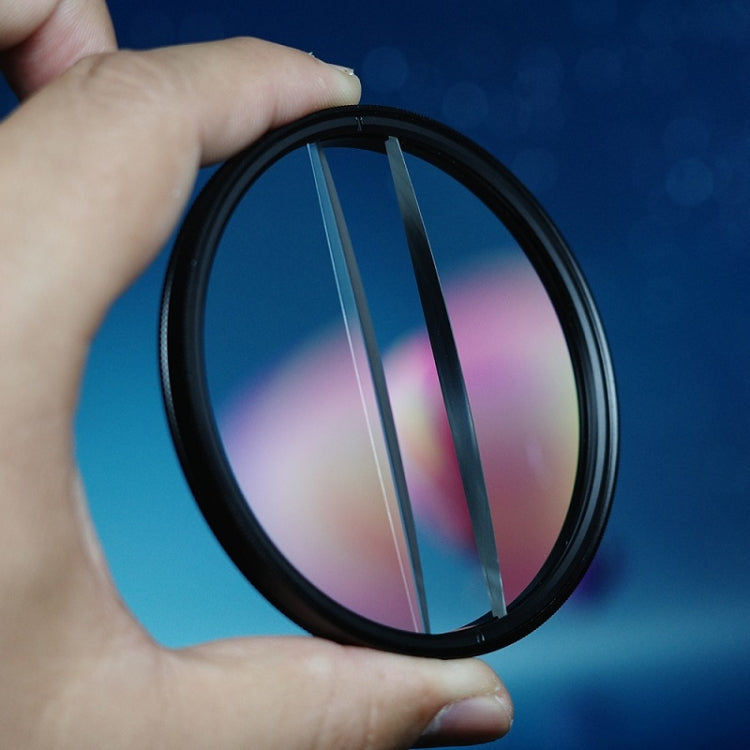 58mm Photography Foreground Blur Filter Double Half Moon SLR Accessories - free shipping - PMC TechLife - Order now!