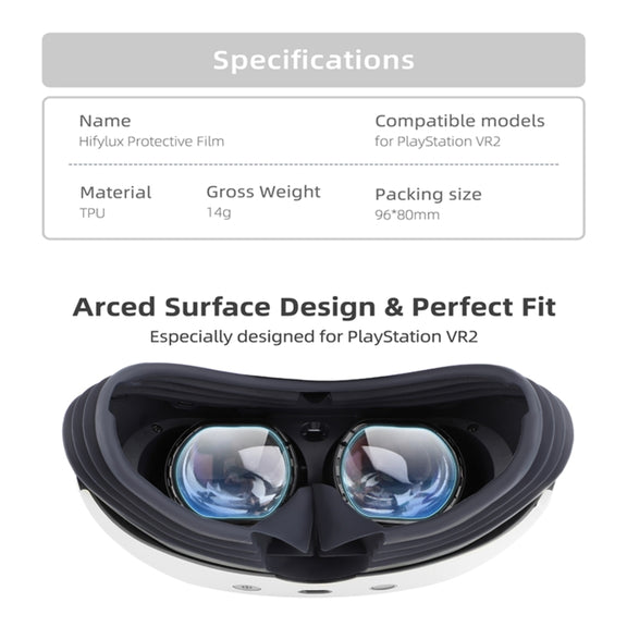 For PlayStation VR2 Hifylux PS-FF29 Lens Protective Film Set HD Scratch-Proof TPU Soft Film(As Show)