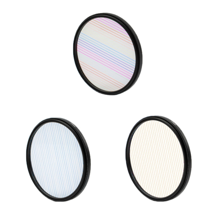 72mm+Rainbow Photography Brushed Widescreen Movie Special Effects Camera Filter