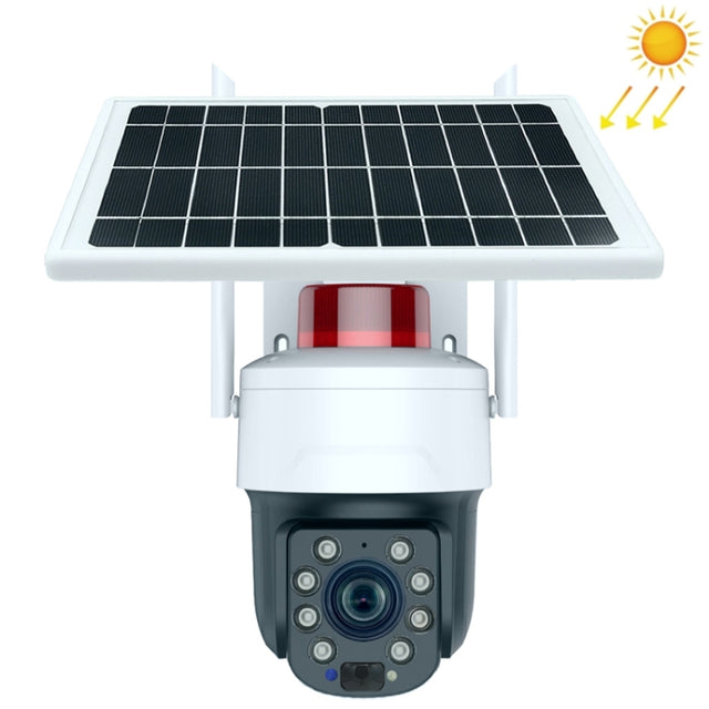 RH-Q10 Graffiti 5MP Wifi Wireless Solar Camera 30X Optical Zoom Auto Tracking Patrol IP66 Water-resistant