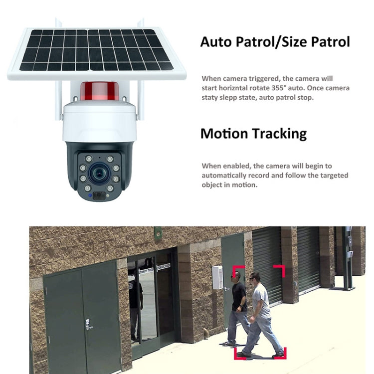 RH-Q10 Graffiti 5MP Wifi Wireless Solar Camera 30X Optical Zoom Auto Tracking Patrol IP66 Waterproof - Wireless Camera by PMC TechLife | Online Shopping South Africa | PMC TechLife