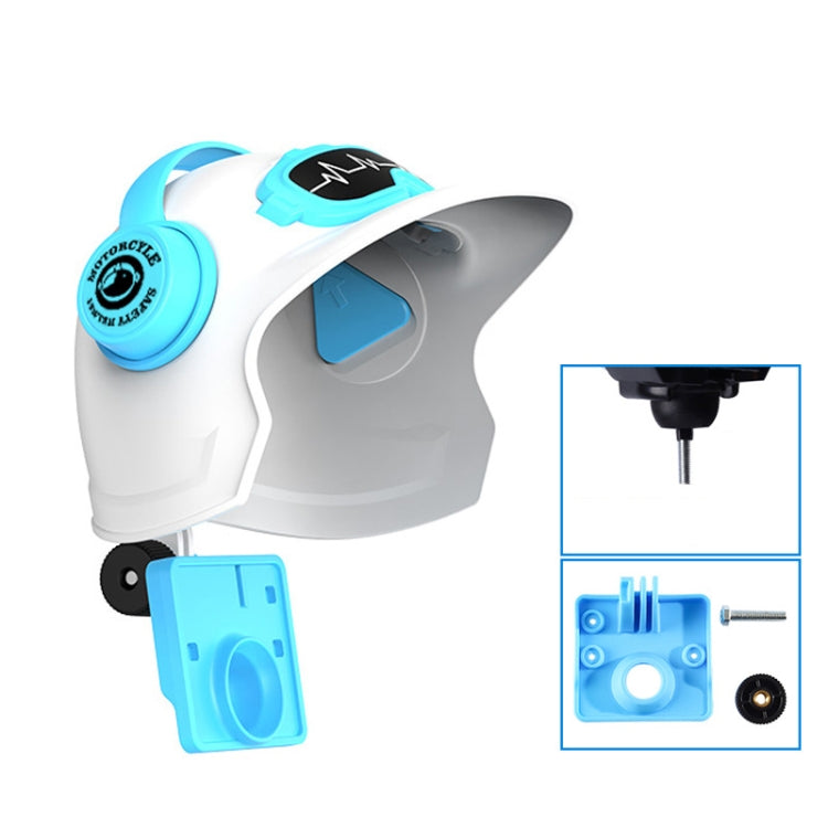 Small Helmet Sunscreen Phone Stand Bracket Motorcycle Mobile Phone Holder,Spec: White Helmet - free shipping - PMC TechLife - Order now!