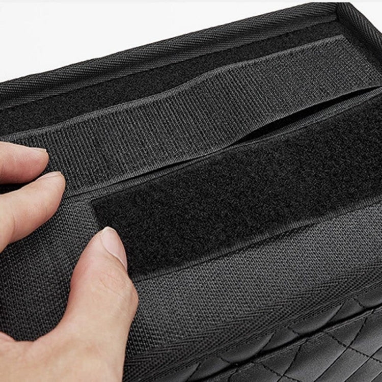 Car Armrest Box Folding Storage Box Multifunctional Water Cup Holder(Leather Black) - Stowing Tidying by PMC TechLife | Online Shopping South Africa | PMC TechLife | Buy Now Pay Later Mobicred