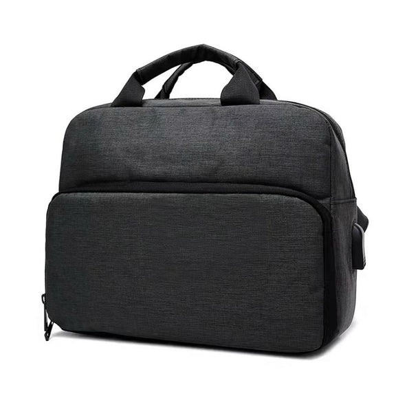 SLR Camera Bag Men Crossbody  Photography Bag Water-resistant Carrying Case with USB Charging Port, Size: Small