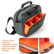 SLR Camera Bag Men Crossbody  Photography Bag Water-resistant Carrying Case with USB Charging Port, Size: Small