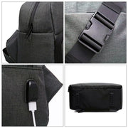 SLR Camera Bag Men Crossbody  Photography Bag Water-resistant Carrying Case with USB Charging Port, Size: Small