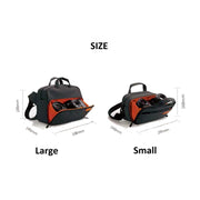 SLR Camera Bag Men Crossbody  Photography Bag Water-resistant Carrying Case with USB Charging Port, Size: Small