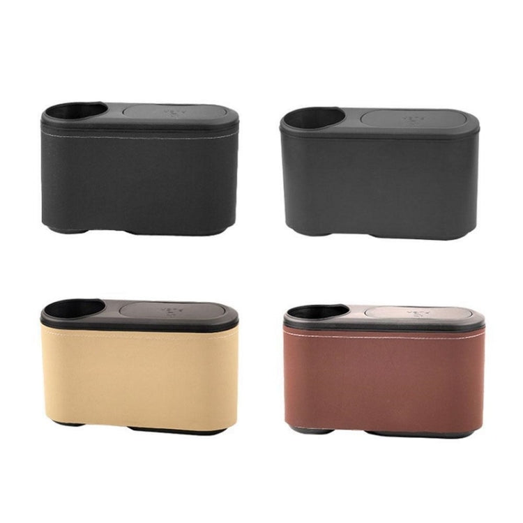 Car Seat Water Cup Holder Umbrella Storage Box Trash Can, Color: Brown Leather - Stowing Tidying by PMC TechLife | Online Shopping South Africa | PMC TechLife | Buy Now Pay Later Mobicred