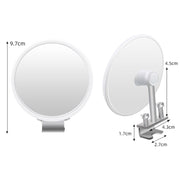 1pair Car Rearview Auxiliary Mirror Blind Spot Viewing Mirror(Silver)