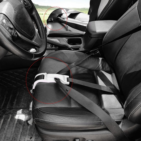 Pregnant Car Seat Belt Anti Stranglehold Belly Protection Fetal Regulator(White)