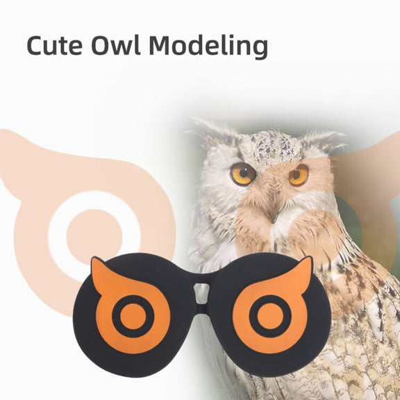 For PICO 4 Hifylux PC-ZF23 Owl Lens Protector Dust Scratch VR Glasses Silicone Case(Yellow)
