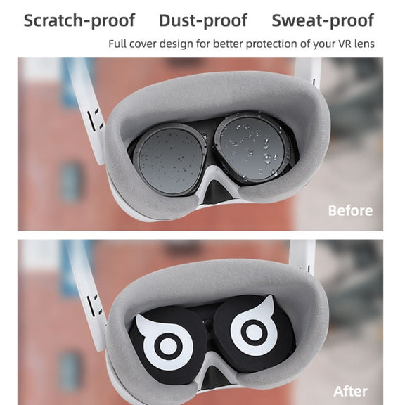 For PICO 4 Hifylux PC-ZF23 Owl Lens Protector Dust Scratch VR Glasses Silicone Case(Orange)