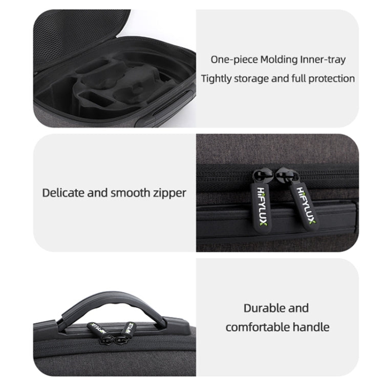 For PICO 4 Hifylux PC-BF16 VR Glasses All-in-one Headwear Protective Storage Bag(Black)