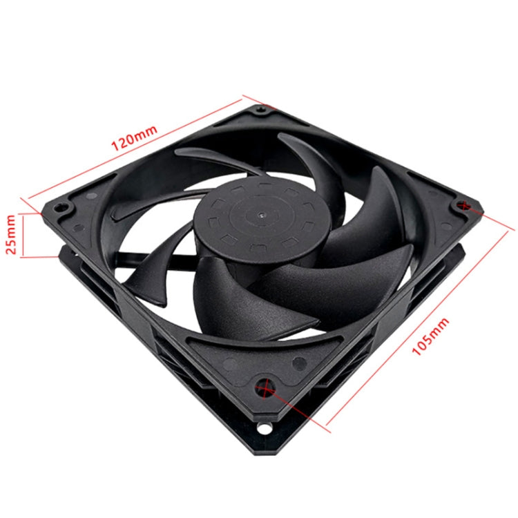 MF12025 4pin High Air Volume High Wind Pressure FDB Magnetic Suspension Chassis Fan 3000rpm (White)