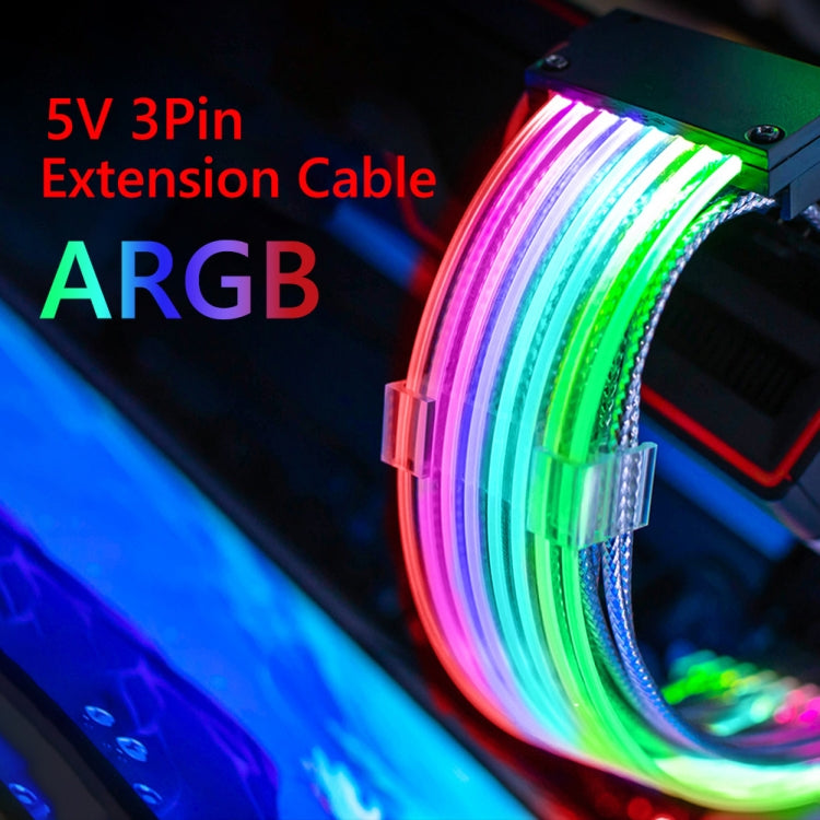 24pin Motherboard Power Supply Light Wire White 5V ARGB Neon Color Line - free shipping - PMC TechLife - Order now!