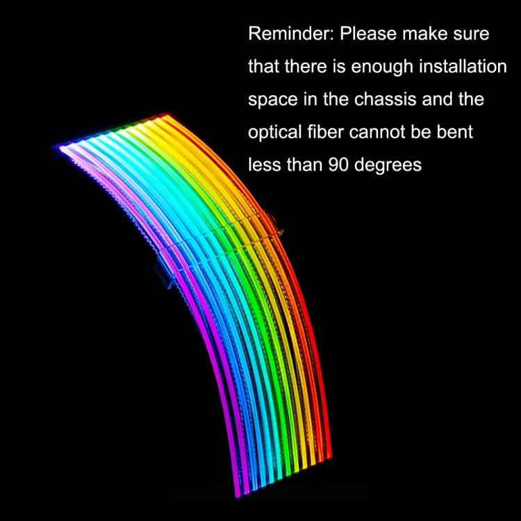 Double 8pin Graphics Card Power Supply Wire White 5V ARGB Neon Color Line - PCIE Cable by PMC TechLife | Online Shopping South Africa | PMC TechLife | Buy Now Pay Later Mobicred