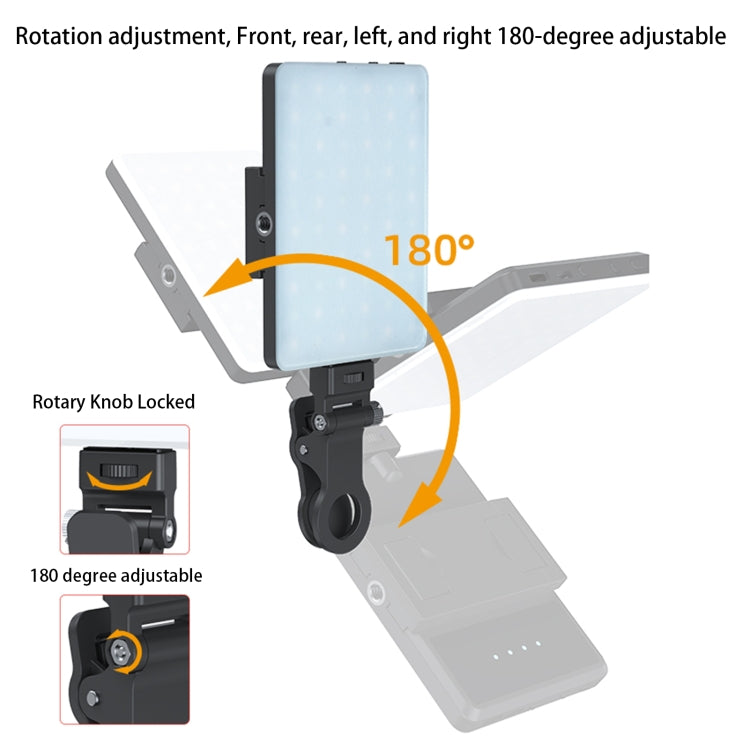 V11RGB With Screen  5W Mobile Phone Fill Light Live Broadcast Pocket Light