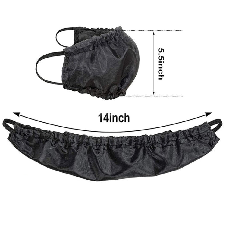 Men Beard Cover Oil and Stain Resistant Beard Pouch(Black)